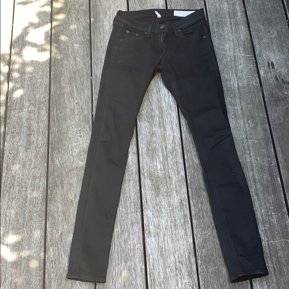 Rag & bone ‘the skinny’ black jeans size 25